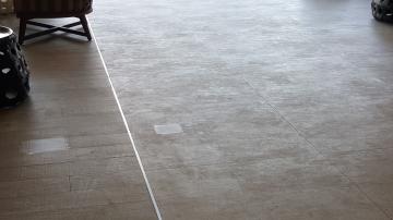 Tile Cleaning: This hotel lobby floor was considered clean before test areas were shown to the management