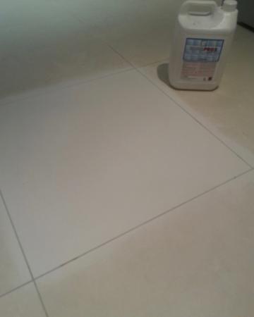 Tile Cleaning: Unglazed tile restored to pre-installation state with  BonasystemsPro2